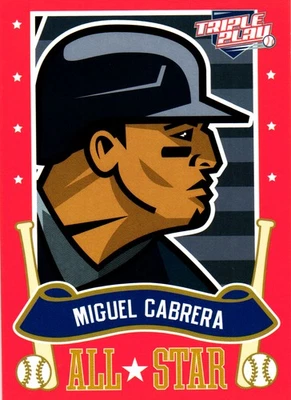 Panini Triple Play #22 2013 Miguel Cabrera All-Stars Foto 1 de 2