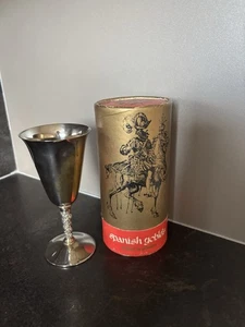 Falstaff Silver Plated Goblet The Giftmakers Made In Spain Original Box Vintage - Picture 1 of 6