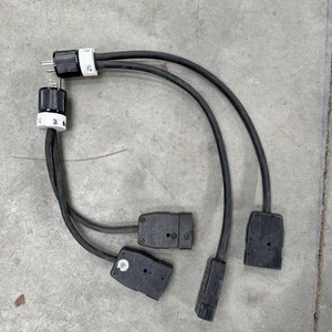 Lot Of 2 Edison Male Splitter to 2 Stage Pin Female, - Picture 1 of 3