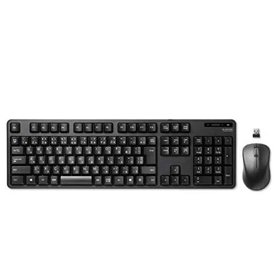ELECOM Keyboard [Mouse Set] Wireless (Receiver Included) Membrane Full Keyboard - Image 1 of 4