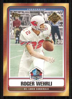 2007 Topps Hall of Fame Class of 2007 #HOFRW Roger Wehrli - Image 1 of 2