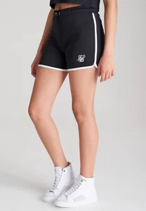 SikSilk Girls Black Mesh Runner Shorts 11-12 Years - Picture 1 of 5