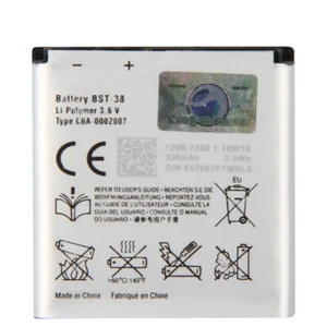 Batterie de remplacement BST-38 pour Sony Ericsson W980 Z770i C510 C902 C905 K770 - Photo 1 sur 4