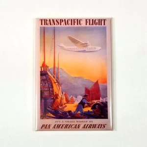 Fridge - Locker - Tool Box Magnet 2x3 Inch | WW2 WWII Pan American Airways - Picture 1 of 2