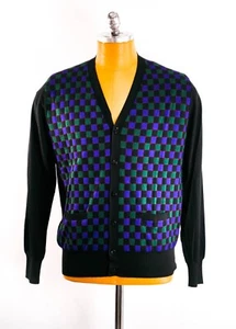 NEW STEFANO RICCI LOGO Sweater  Cashmere Polo EAGLE  Size L Us 52 (MI-51) - Picture 1 of 3