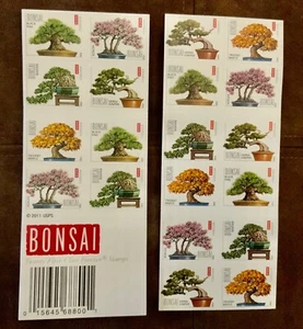 2 = 40! 2011 USPS Twenty First-Class Forever STAMPS Sheet of 20 x 2 BONSAI Trees - Picture 1 of 2