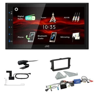 JVC Bluetooth 2DIN DAB+ Autoradio für Volkswagen VW T5 Transporter rund Canbus  - Bild 1 von 5