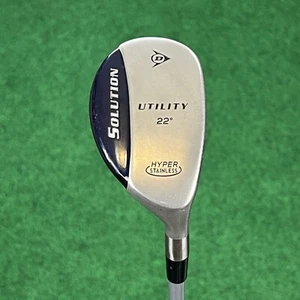 RH Dunlop Solution 22* Utility Hyper Stainless 4 Hybrid Aldila Motive Graphite - Picture 1 of 5