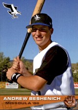 2006 Missoula Osprey Grandstand #9 Andrew Beshenich Norristown Pennsylvania Card