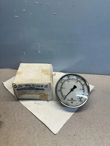 Ashcroft 3XA60656-096 Stainless Steel Metric Case Gauge - 4" /FACE 1/4" NPT - Picture 1 of 8