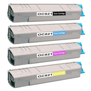 4 cartuchos de tóner para OKI C801dn C801n C821dn C821n OC821 - Imagen 1 de 5