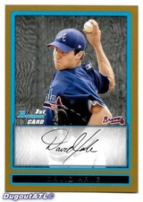 ⚾️ 2009 ~ Bowman Draft Prospects Gold #BDPP46 ~ David Hale ~ Braves ~ NmMt=8