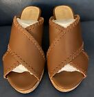 Jack Rogers Sloane Leather Wedge Sandals/Heels - Brown (Size 8) New In Box