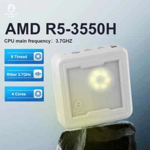 GenMachine Mini PC AMD Ryzen 5 3550H Ren3000 Windows 11 DDR4 2.1GHz-3.7GHz WiFi5 - Picture 1 of 19