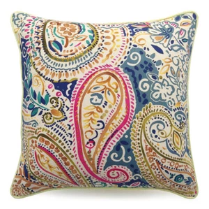 Cuscino decorativo in tessuto Etro Gioioso stampato paisley multicolor e seta - Imagen 1 de 10
