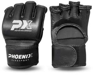 PX MMA Handschuhe, aus ultra biegsamen, vollnarbigem Nappa-Rindleder. Grappling - Bild 1 von 2