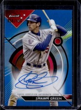 2023 Topps Finest Shawn Green Blue Refractor Auto Autograph #56/150 Dodgers