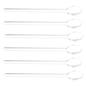 6 Pcs Glaslöffel Lang Behandelter Latte Macchiato Wmf Kaffee-Rührlöffel - Bild 1 von 12