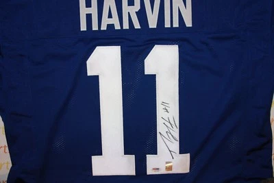 Percy Harvin Autographed Custom Blue Seattle Seahawks Jersey PSA - Image 1 of 4