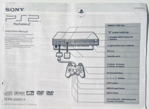 Sony PlayStation 2 PS2 Console System Retro Manual Instructions Booklet Book - Picture 1 of 1