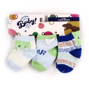 JURASSIC WORLD Boys 3-Pack Socks, 0-12 Months - Picture 1 of 1