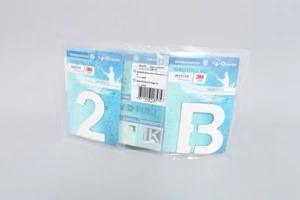 Matrícula de barco para bote inflable, autoadhesiva positv número de barco 10 cm blanco - Imagen 1 de 38
