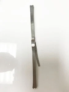 Stainless Steel Original Silver Tone 6mm Bangle Closing Clasp Watch Band - Picture 1 of 3