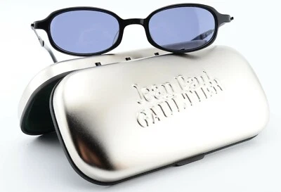 JPG by GAULTIER Sonnenbrille 58-0008 Black Gunmetal Vintage 1990s Japan + Case - Bild 1 von 4