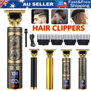 Men Portable Electric Hair Trimmer Clippers Beard Shaver Cutting Cordless AU - Picture 1 of 26