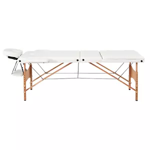 Adjustable 3 Section Therapist Sport Couch Massage Bed Portable Table Spa Beauty - Picture 1 of 9