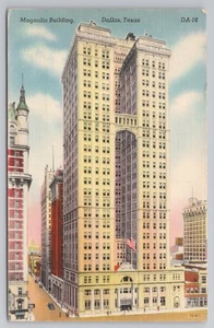Magnolia Building in Dallas Texas c1950s Postcard - Picture 1 of 2