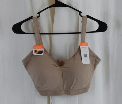 Sujetador cómodo suavizante de axilas Blissful Benefits beige talla XL Warners para mujer Foto 1 de 4