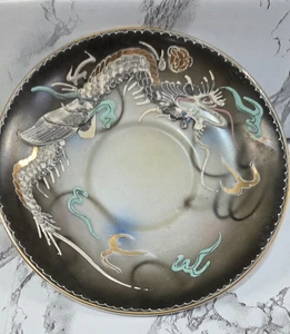 Vintage Endo China Japanische Drachengeschirr Untertasse Handbemalt - Bild 1 von 4