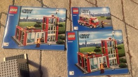 LEGO CITY Fire Station 60004 Fire Subtheme 752pc Complete Set w/ Manual