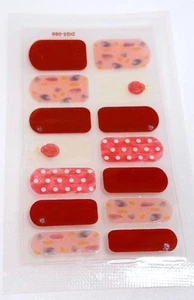 NAIL ART FULL GEL NAIL STICKER WRAPS ABSTRAKT ROT DQ3-069 - Bild 1 von 1