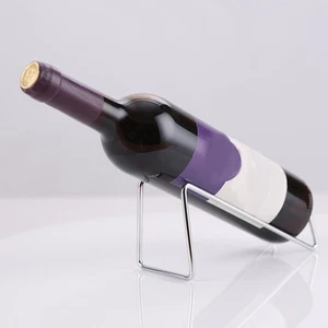 2 Pezzi Porta Vino Decorazione Porta Bevande Espositore Moderno Bottiglia - Foto 1 di 12