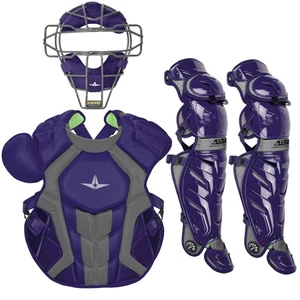 All-Star System7 Axis TM Erwachsene NOCSAE Baseball Catcher's Paket - lila - Bild 1 von 1