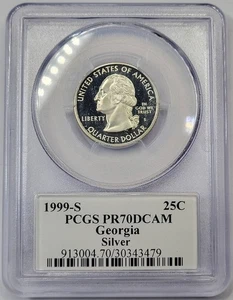 1999 S State Quarter PCGS PR-70 DCAM Georgia-Silver - Picture 1 of 4