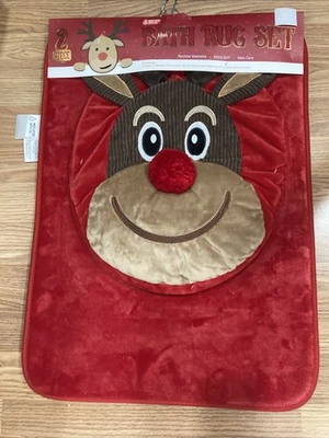 Mistletoe Bath Co. 2 Piece Bath Rug & Lid Topper Set - Image 1 of 4