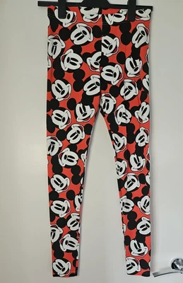Disney Mickey Mouse Red Leggings Size S Small NEW NWOT H&M - Image 1 of 4
