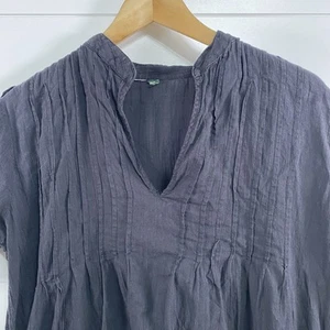 Lauren Ralph Lauren Kleid Damen Large Schwarz Tunika Biesen Pullover Roll-Tab Ärmel - Bild 1 von 10