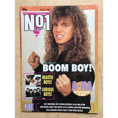 EUROPE NO.1 MAGAZINE MARCH 7 1987 JOEY TEMPEST COVER WITH MORE INSIDE + poster U - Image 1 of 2