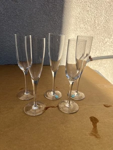 Set of 5 Tiffany & Co Germany 9-1/4" Champagne Flute Glasses All Marked - Picture 1 of 13