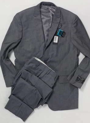 Ferrecci Super 150's Hand Tailored Suit 36R W28 NWT New with tags Gray - Image 1 of 4
