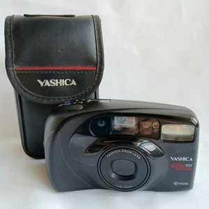 Yashica Elite Zoom 70 35mm Flash Point and Shoot Film Camera 38-70mm Lens w Case - Picture 1 of 13
