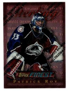 1995-96 Finest PATRICK ROY (ex-mt) Colorado Avalanche