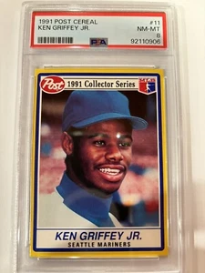 1991 Post Cereal Ken Griffey Jr PSA 8 - Bild 1 von 2
