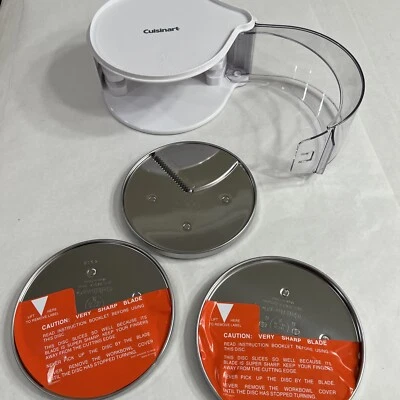 Cuisinart Classic DLC-10 Food Processor Replacement Shredder Discs & Case NEW - Image 1 of 4
