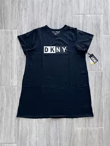 Новый с Ярлыками! НОВЫЙ! DKNY DONNA KARAN Sport плюс размер 3 X черный хлопок платье Sleepwear сна