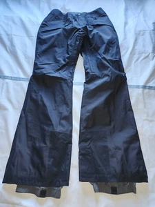 PATAGONIA h2no RECCO WOMEN'S SKI SNOWBOARD WINTER PANTS BLACK SIZE SMALL IS USED - Picture 1 of 16
